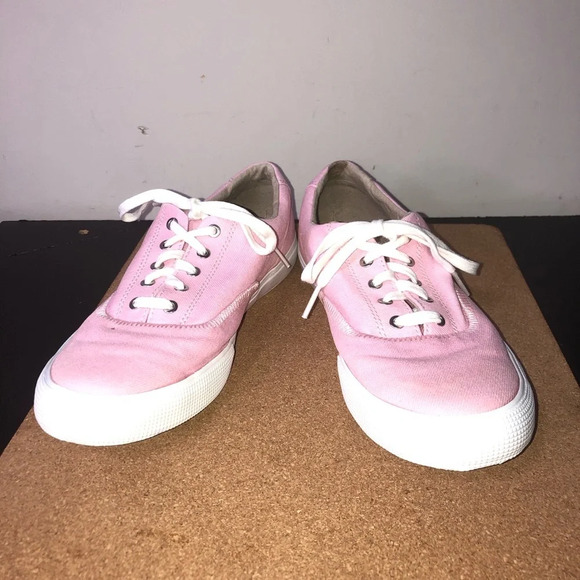 Helly Hanson 596 Women’s Sneaker Running Shoes Pink 7 Lace Up Canvas Rubber Sole - Picture 2 of 9